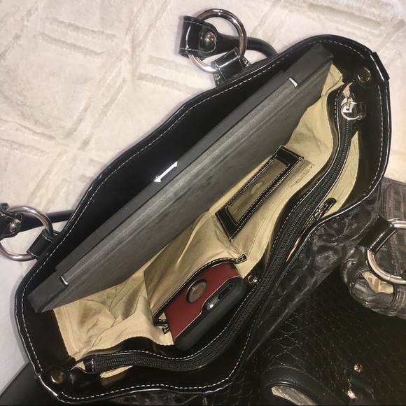 Large roomy practical logo shoulder satchel tote - Picture 4 of 8